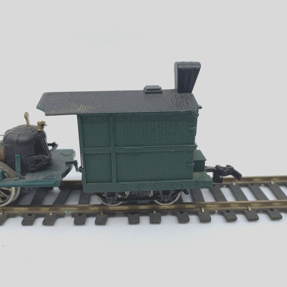 Bachmann John Bull 2-4-0 Steam Locomotive w/Tender HO Hong Kong Green Brass Vtg - Picture 3 of 16